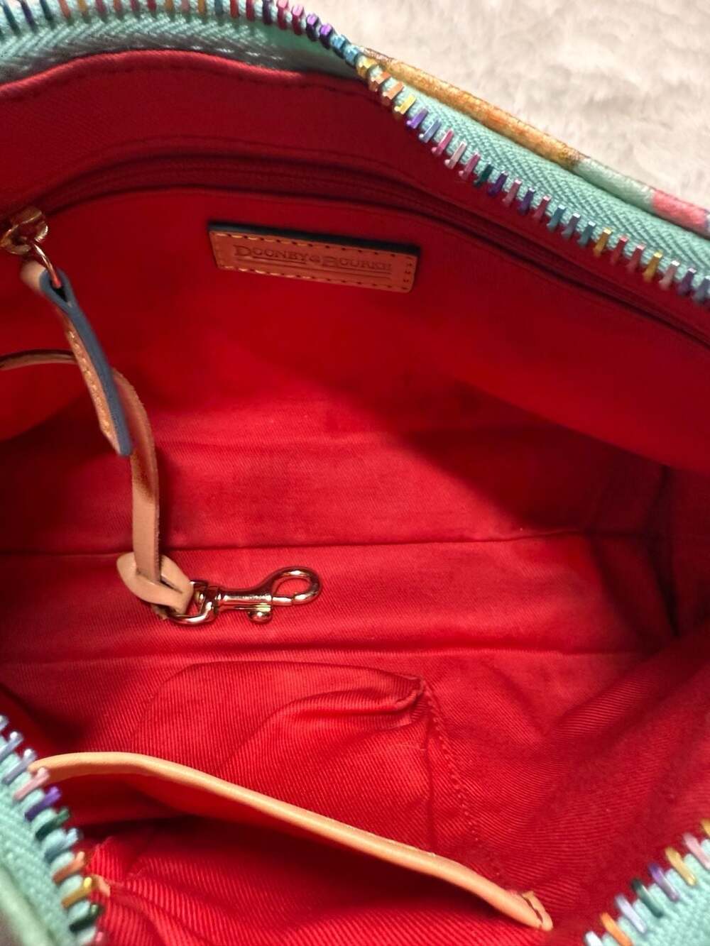 Dooney & Bourke Y2K Graffiti Multi-Color Scribble Small Shoulder Bag - Picture 10 of 10
